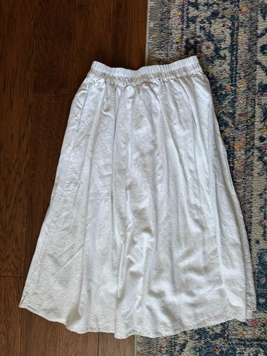 a new day Dresses & Skirts - a new day White Elastic Waist Midi Skirt